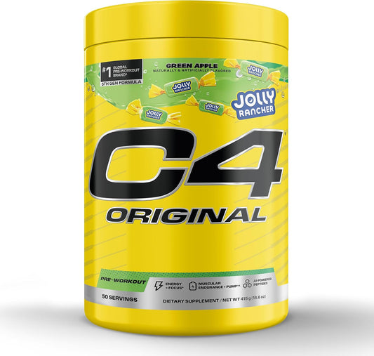 C4 Original Pre Workout  470G with 150mg Caffeine, Fruit Punch, 50 Servings - 150mg caffeine, creatine, citrulline &amp; beta-alanine for energy, endurance and pumps