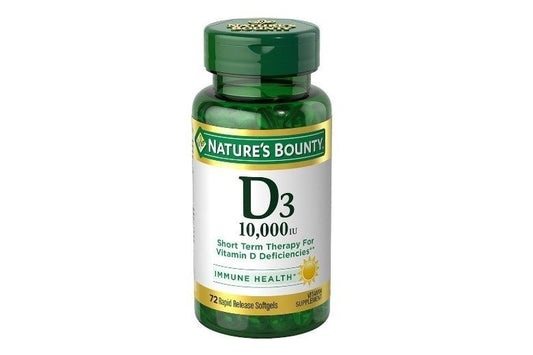 Nature's Bounty D3 250mcg(10,000iu) Rapid Release Softgels 72's