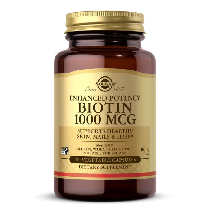 SOLGAR BIOTIN 1000 MCG VEGETABLE CAPSULES