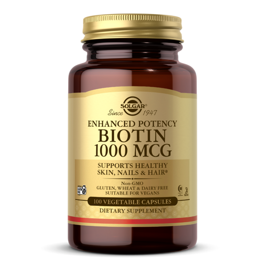 SOLGAR BIOTIN 1000 MCG VEGETABLE CAPSULES