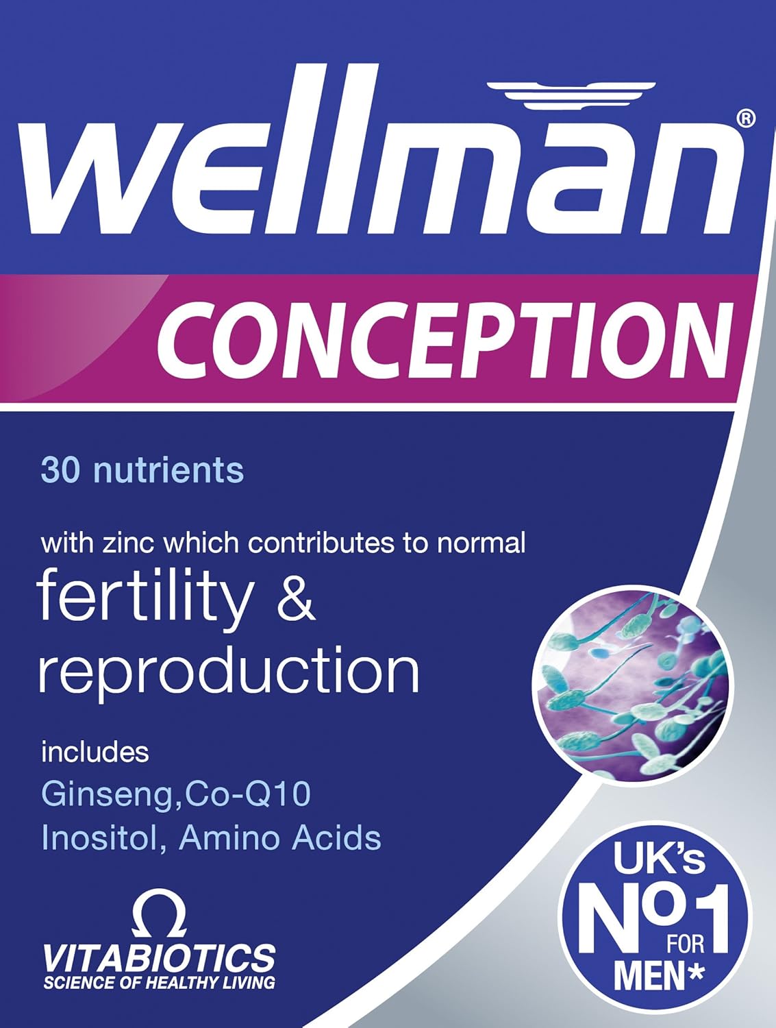 Wellman Wellman Conception Pregnancy Vitamin for Men 30count