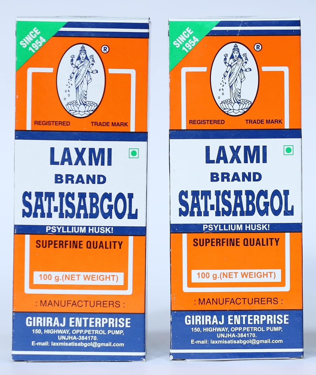 Laxmi Sat Isabgol Psyllium Husk Powder-100 gm-For Constipation Relief & Gut Health | High Fiber Supplement | Supports Easy Bowel Movement, Digestive Wellness & Bloating Relief