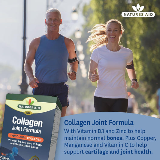 Nature's Aid Collagen Joint Formula(Hdrolysed) 500mg- 60- Support Your Joints, Bones & Connective Tissue | Added Benefits for Skin & Beauty