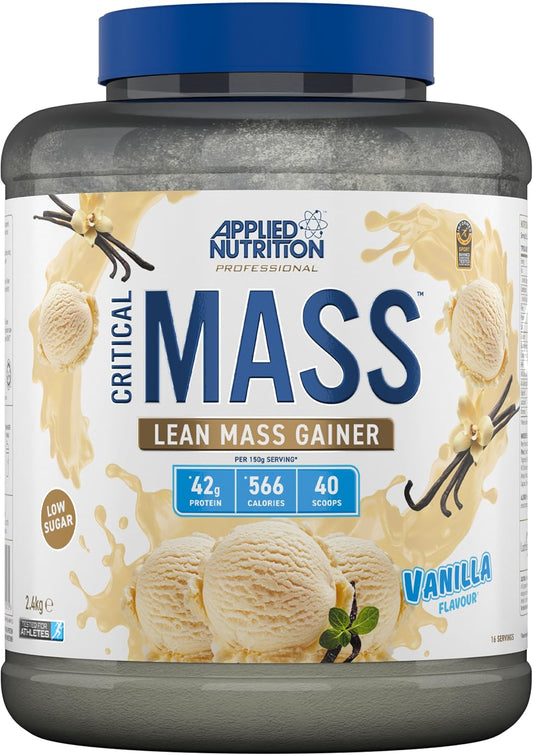 Applied Nutrition Original Critical Mass - Weight Gainer with MCT Powder, High Calorie Protein Powder Mass Gainer (2.4kg - 40 Scoop
