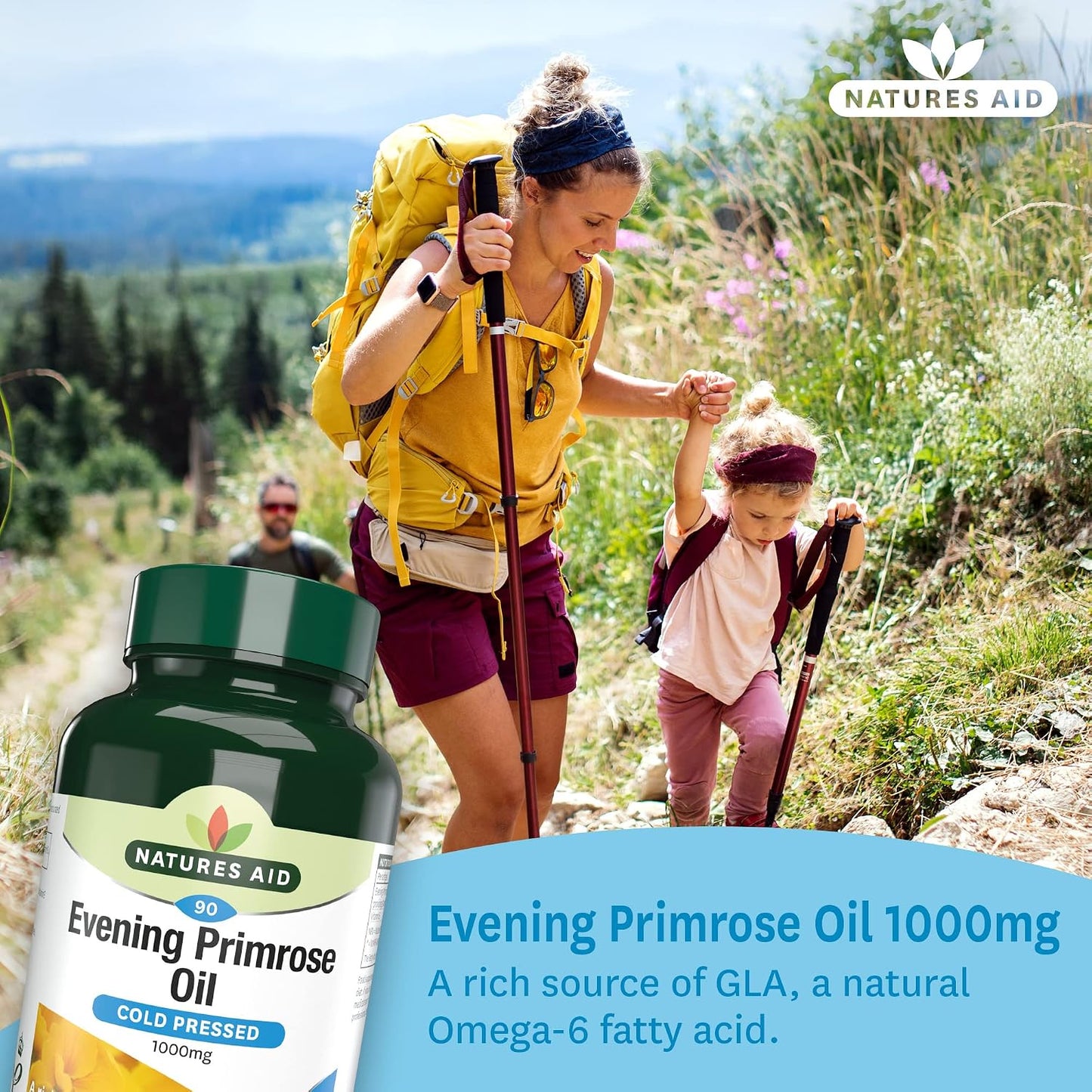 Nature's Aid Evening Primrose Oil 1000mg (Cold Pressed) - 90's