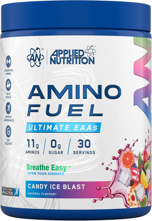 Applied Nutrition Amino Fuel - Amino Acids Supplement, EAA Essential Amino Acids Powder, Muscle Fuel & Recovery (390g - 30 Servings)