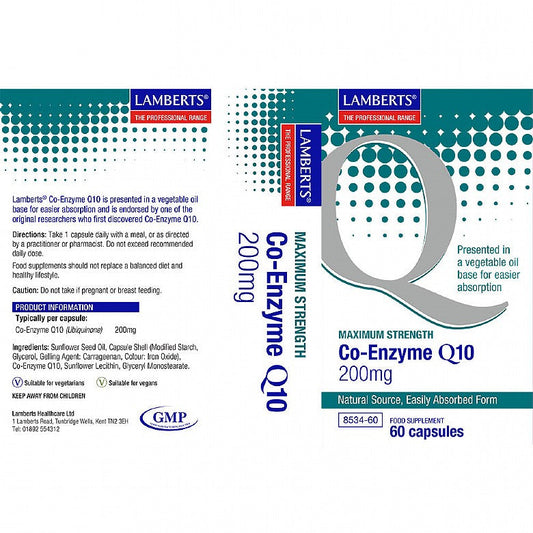 Lamberts Co Enzyme Q 10 200mg 60's