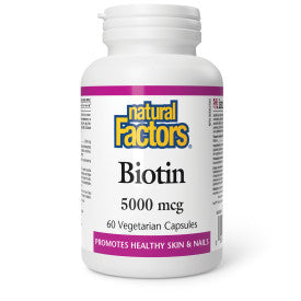 Natural Factors Biotin Extra Strength 10000 mcg  60 VCaps