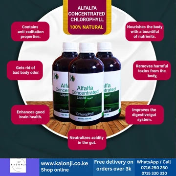 Alfalfa Concentrated Chlorophyll 500ml-Detox-Cleanse-Fresh Breath