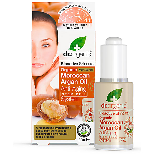 Dr Organic Moroccan Argan Oil Anti-Aging Stem Cell System 30ml
