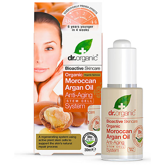 Dr Organic Moroccan Argan Oil Anti-Aging Stem Cell System 30ml