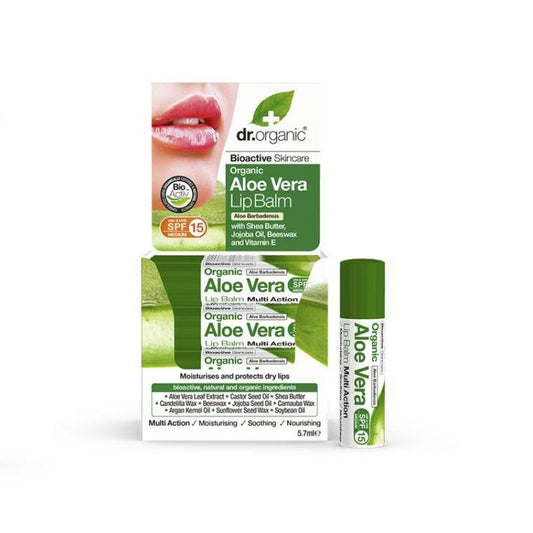 Dr Organic Aloe Vera Lip Balm 5.7ml