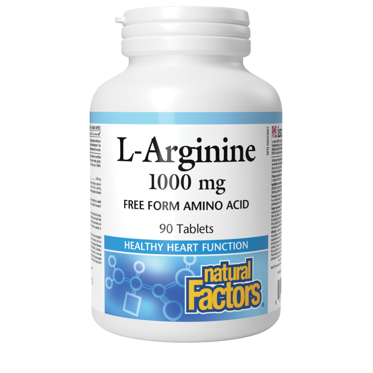 Natural Factors L-Arginine, 90 Veg Caps (1000 mg)