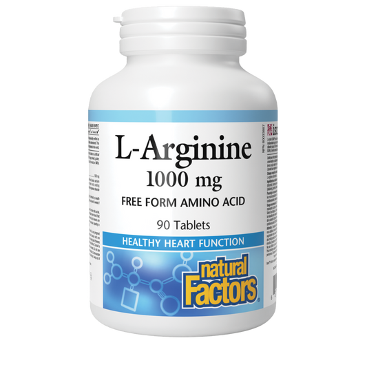 Natural Factors L-Arginine, 90 Veg Caps (1000 mg)