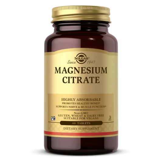 Solgar Magnesium Citrate Tabs 60's
