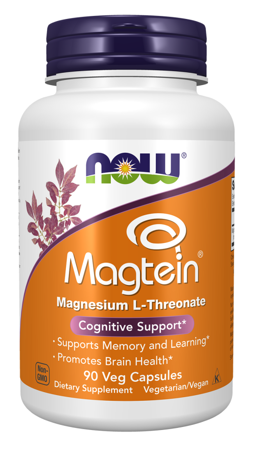 NOW Magtein Magnesium L-Threonate Vcaps 90's