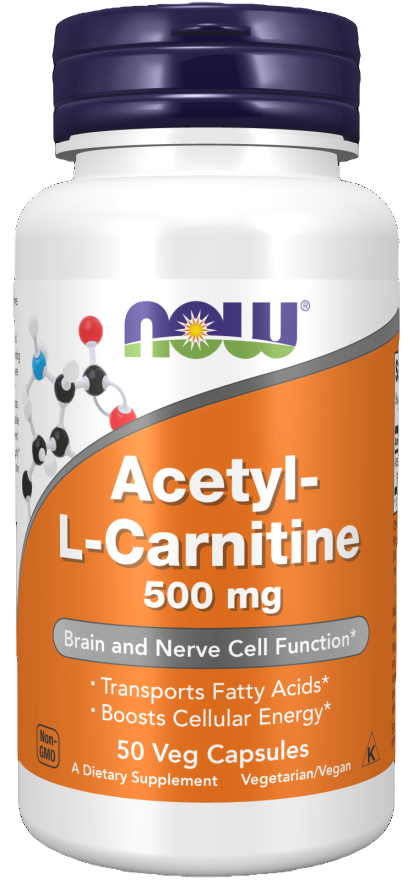 NOW Acetyl L Carnitine 500mg 50's