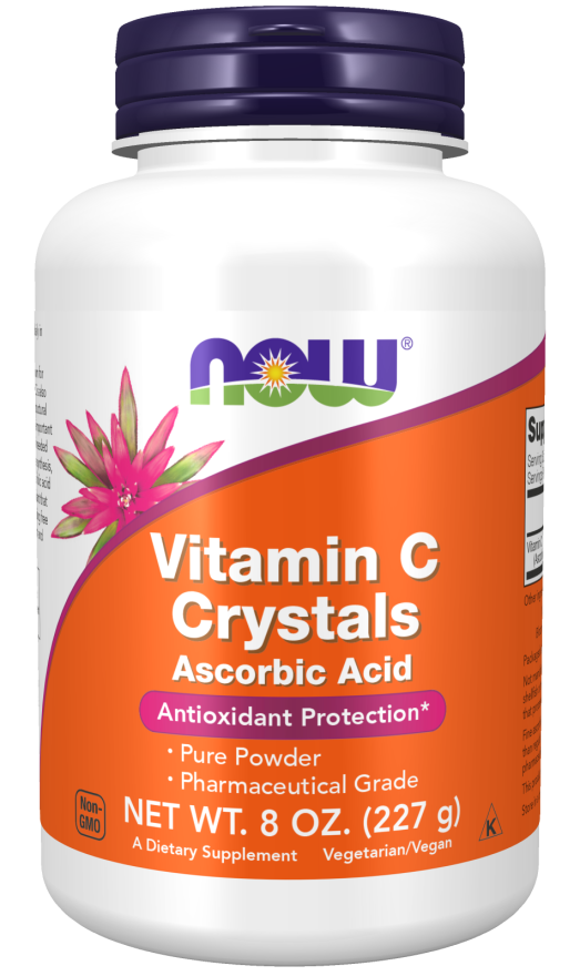 NOW Vitamin C Crystals - Ascorbic Acid 227gm