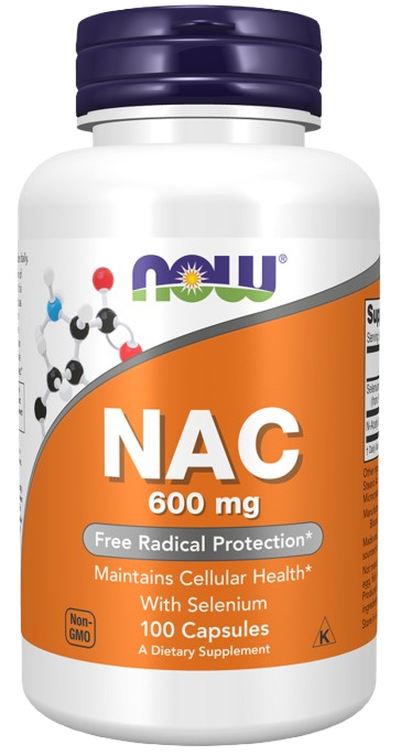 NOW NAC N-Acetyl Cysteine 600 mg 100s
