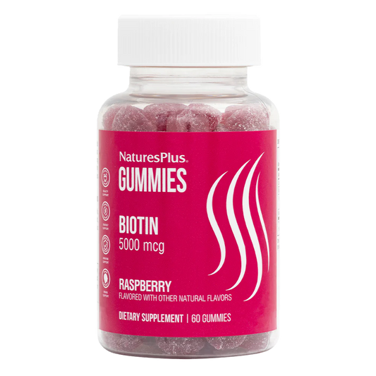 NaturesPlus Biotin Gummies 5000mcg 60's