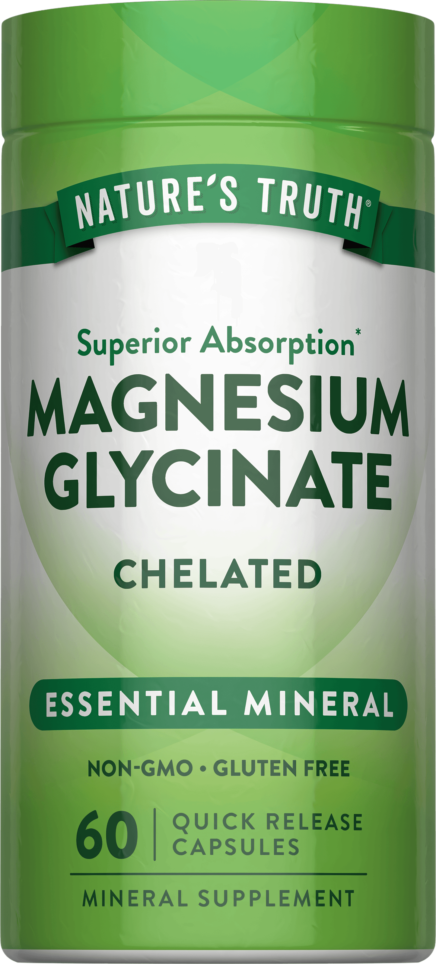 Nature's Truth Magnesium Glycinate chelated 200mg QR caps 60s