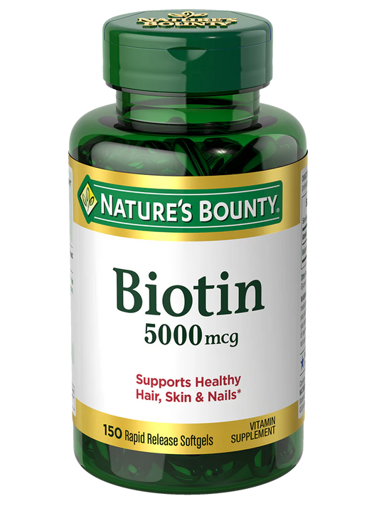 Nature's Bounty Biotin 5000mcg Rapid Release Softgels 150's