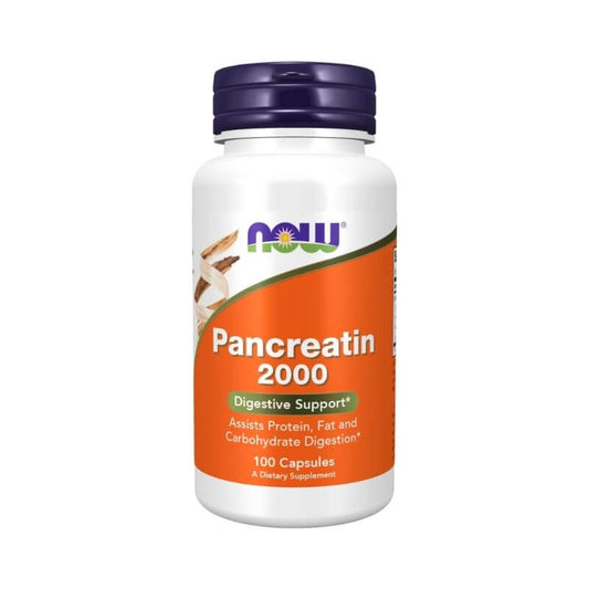 NOW Pancreatin 200mg Caps 100's