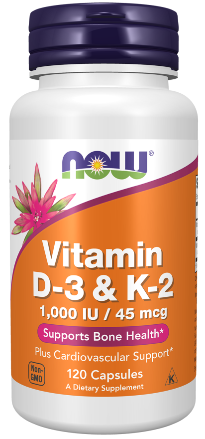 NOW Vitamin D3 & K2 VCaps 120's