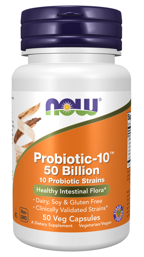 NOW Probiotic 10 50 Billion Caps 50's