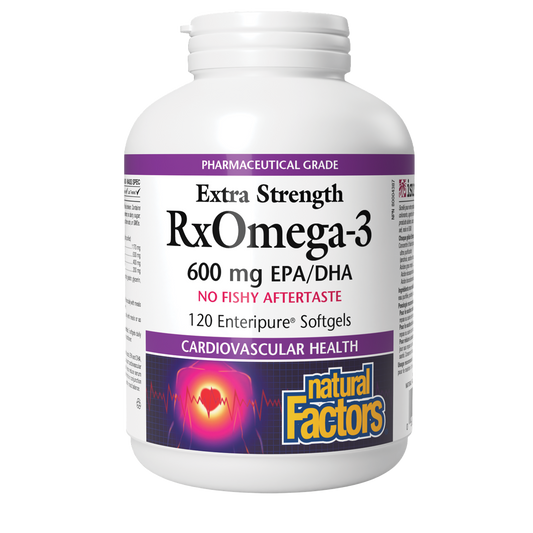 Natural Factors RxOmega-3 Ultra Strength - Dietary Supplement for Brain & Heart Health Support - Eye Health Supplement with EPA & DHA - Supplement with Omega-3 Fatty Acids -120s