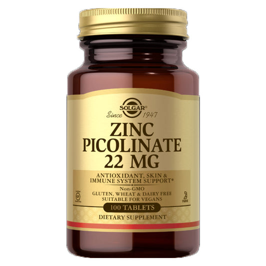 Solgar Zinc Picolinate 22mg 100s