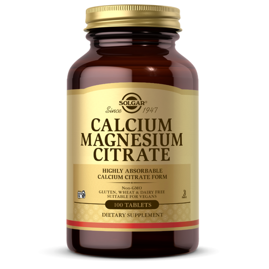 Solgar Calcium Magnesium Citrate Tabs 100's