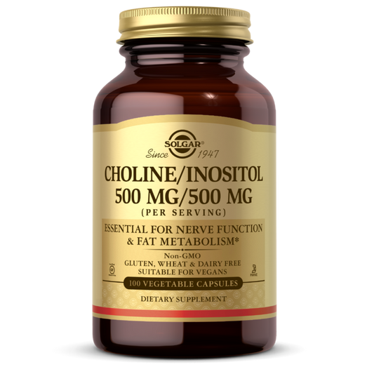 Solgar Choline Inositol 500mg Caps 100's