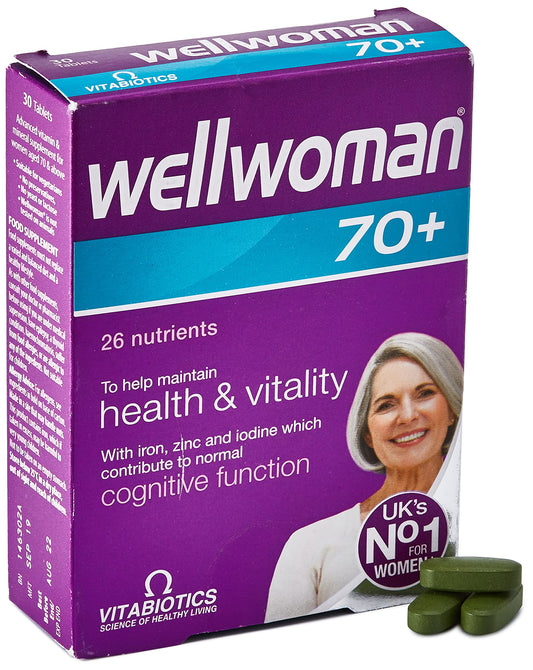 VITABIOTICS WELLWOMAN 70+TABLETS 30S