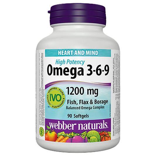 Webber Naturals Complete Omega 3,5,6,7,9-1300mg softgels-90s