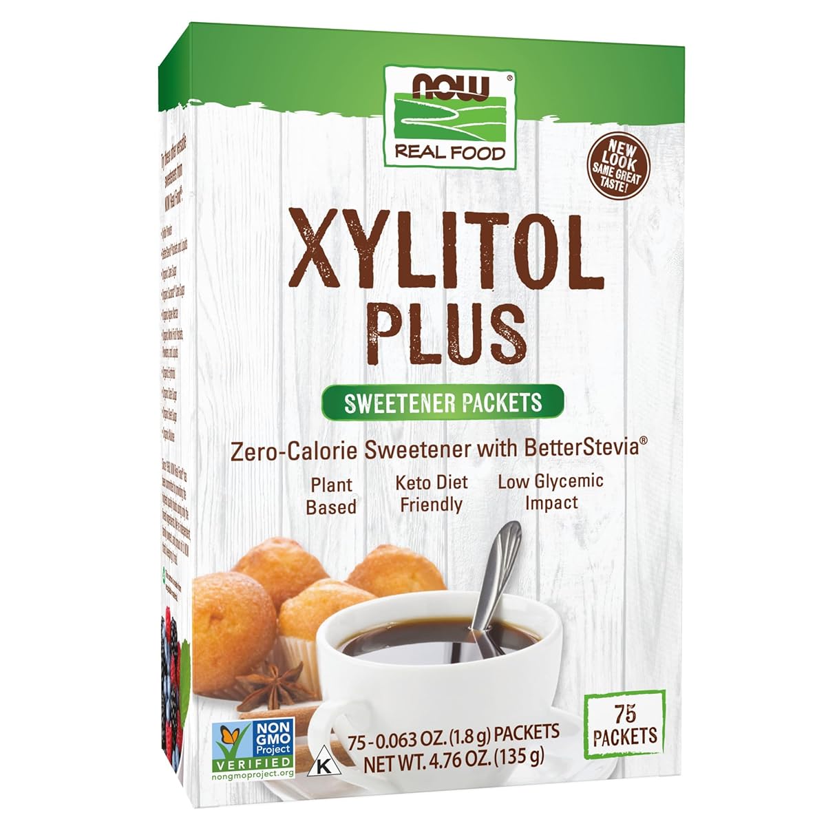 Now Xylitol Packets 75s
