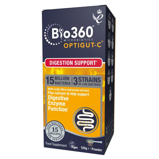 Nature's Aid NA OPTIGUT-C 15B-3Strain w/FOS,Mag&Prune Vegan-120g
