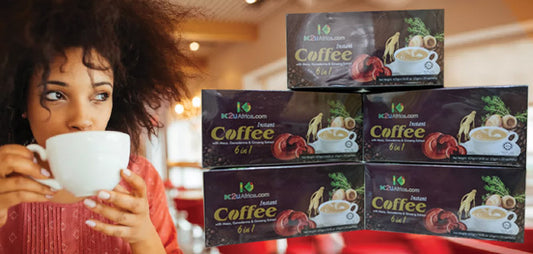 6 in 1 Instant Coffee with MACA, Ganoderma and Ginseng Extracts sachets 20's-Mood-Libido-Memory-Immunity-Stress