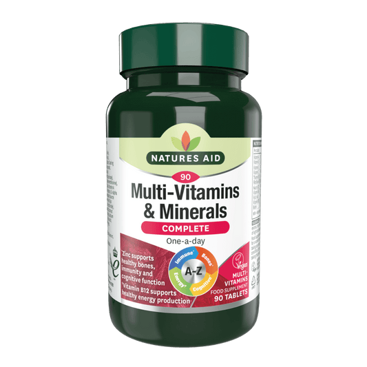 Nature's Aid Complete Multi-Vitamins & Minerals (Vegetarian)- 90's