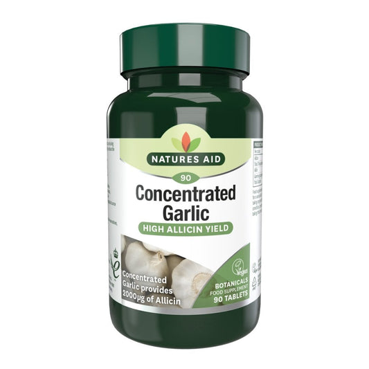 Nature's Aid Garlic Concentrated -2000ug Allicin (Vegan) - 90's