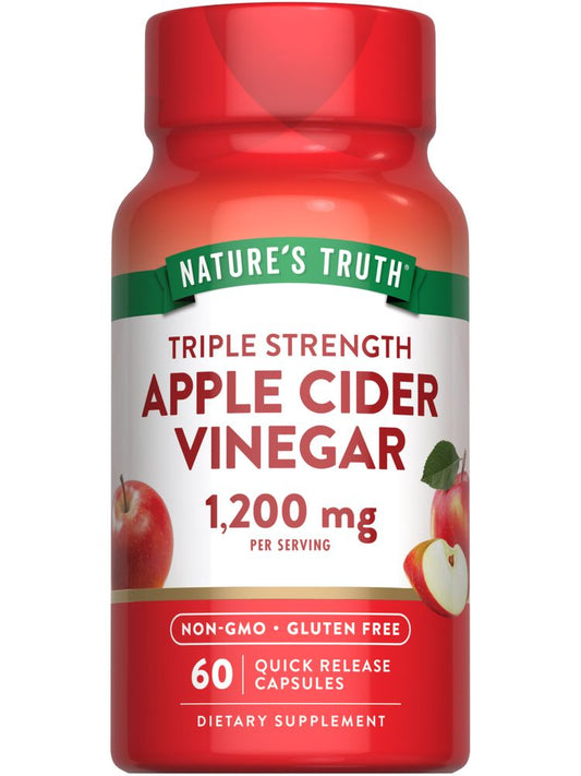 Nature's Truth Apple Cider Vinegar 1200mg caps 60s