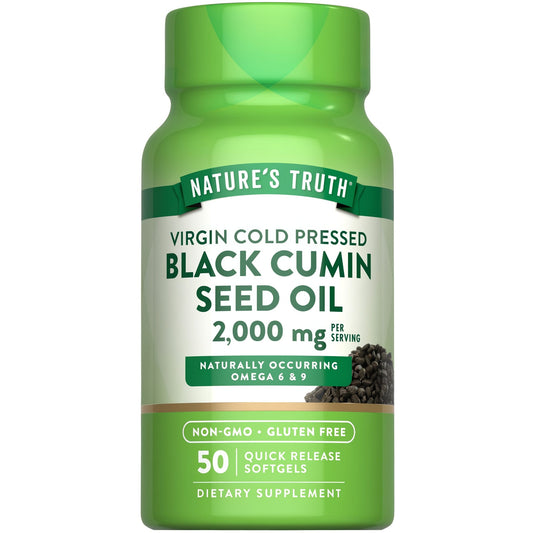 Nature's Truth Black cumin seed oil 2000mg QR softgels 50s