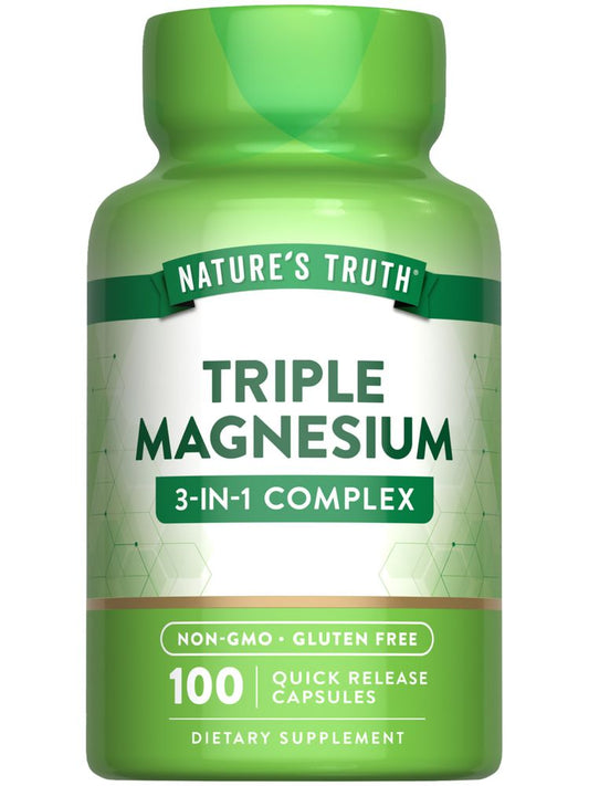 Nature's Truth Triple Magnesium Complex QR caps 100s