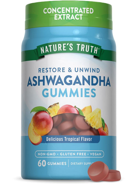 Nature's Truth Ashwaghandha gummies vegan gummies 60s