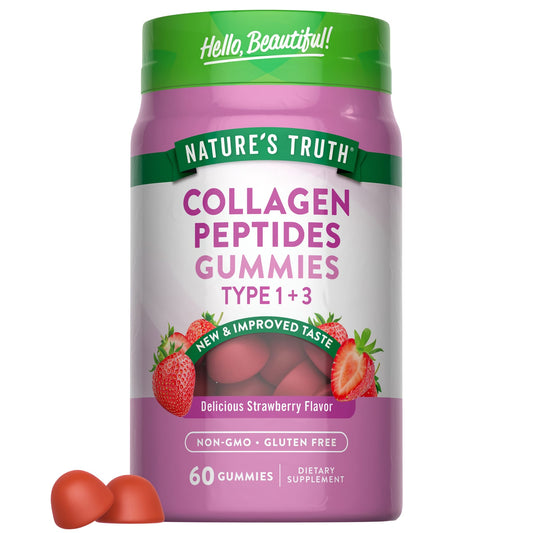 Nature's Truth Collagen Peptides type 1&3 gummies(strawberry flavour) 60s