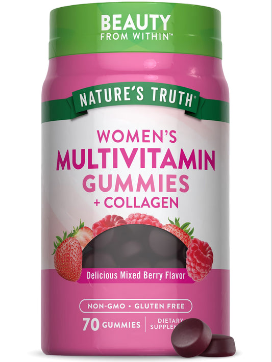 Nature's Truth Women's Multivitamin + Collagen gummies 70s