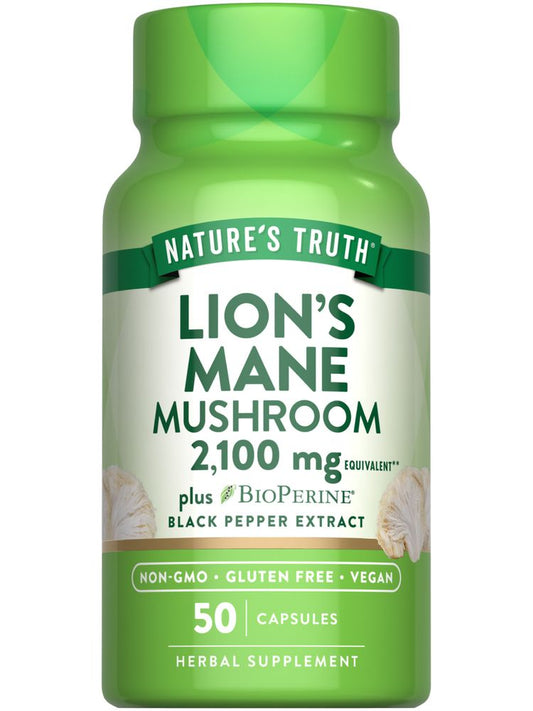 Nature's Truth Lion's Mane Mushroom 3000mg QR softgels 30s