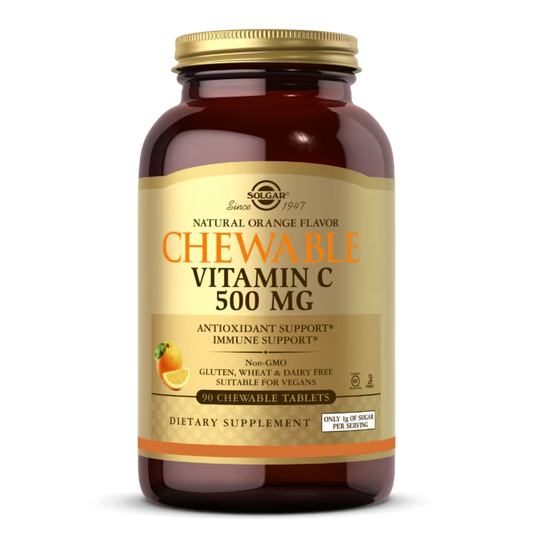 Solgar Vitamin C Chewable 500mg Orange Flavor 90's