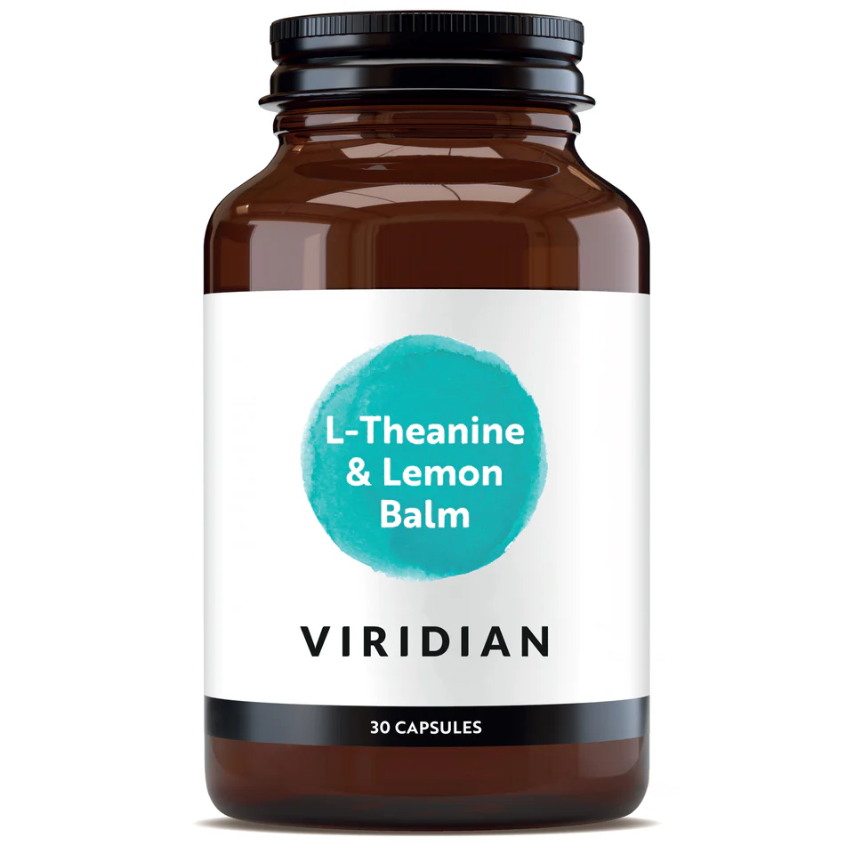 Viridian L-Theanine 200mg & Lemon Balm 300mg Vcaps 30's