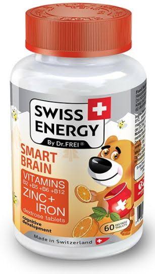 Swiss Smart Brain Dextrose Tablets 60s – Quick Energy for Brain, Focus & Performance